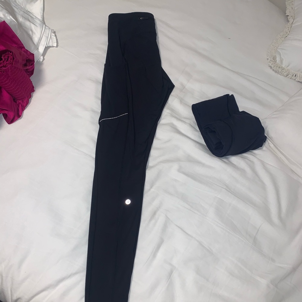 Black 7/8 lululemon leggings